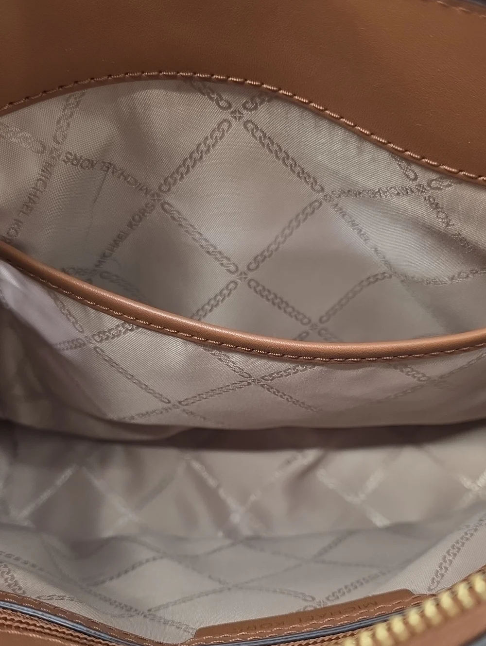 MICHAEL KORS WOMENS MARILYN‎ CROSS BODY BAG SNAKESKIN PRINT BROWN BLACK